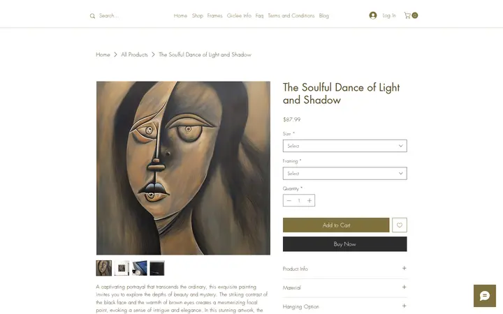 /product-page/the-soulful-dance-of-light-and-shadow — Modality Decor