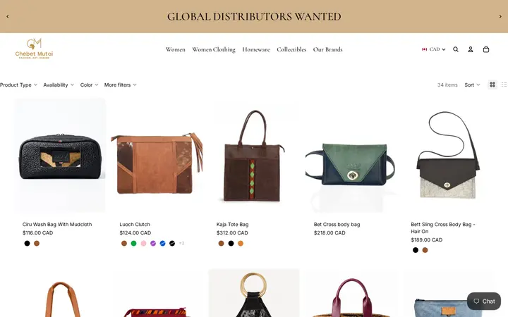 /collections/bags-clutches — Chebet Mutai
