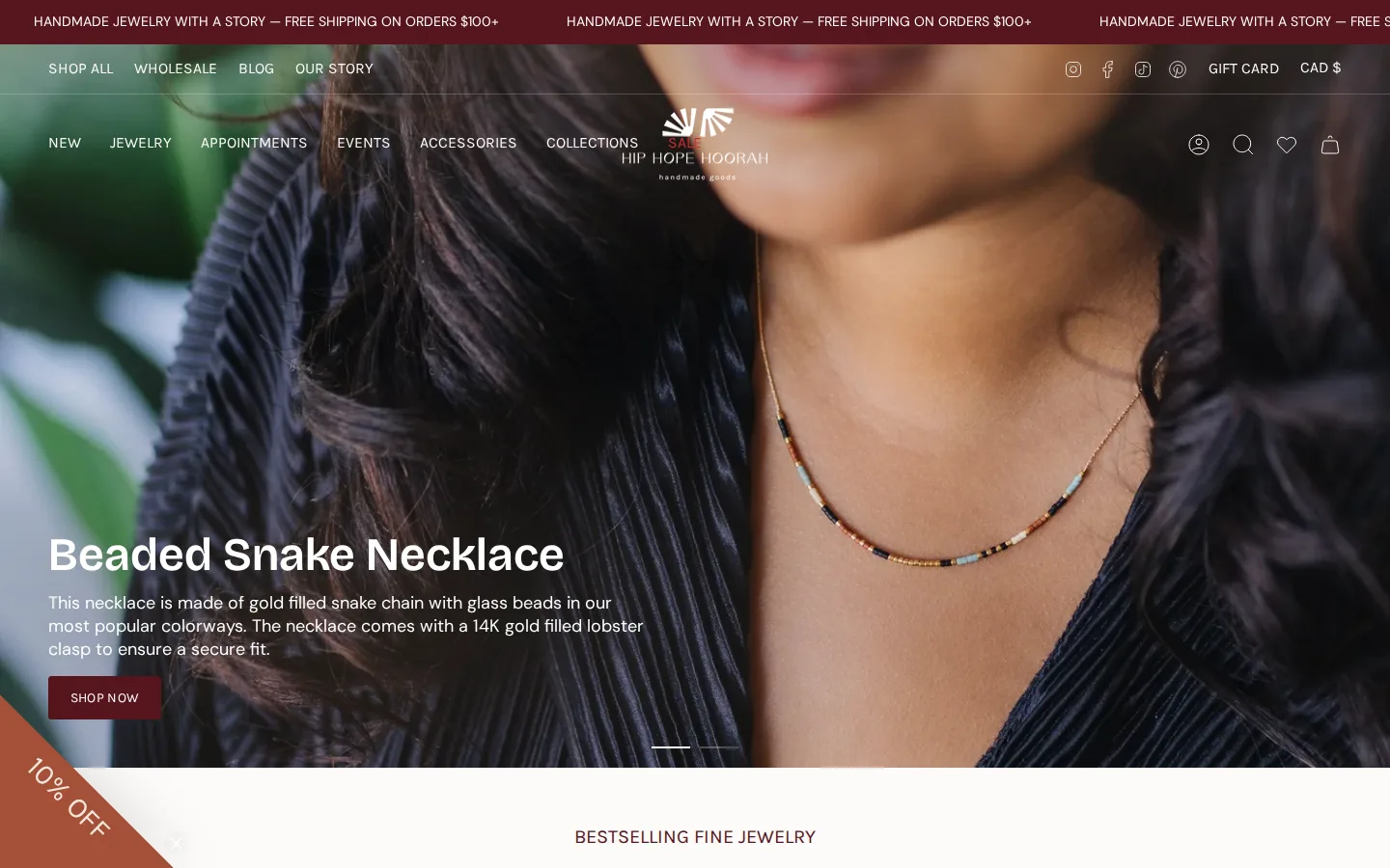 Captured website of hip hope hoorah