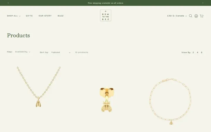 /collections/all — Bow to the Bee Luxury Jewelry