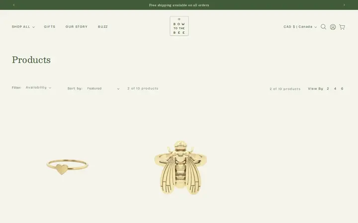 /collections/all/ring — Bow to the Bee Luxury Jewelry