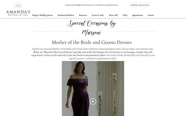 /motherofthebride — Amanda's Bridal & Tux