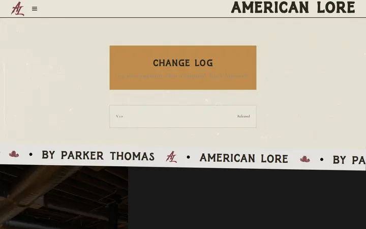 /template/change-log — American Lore