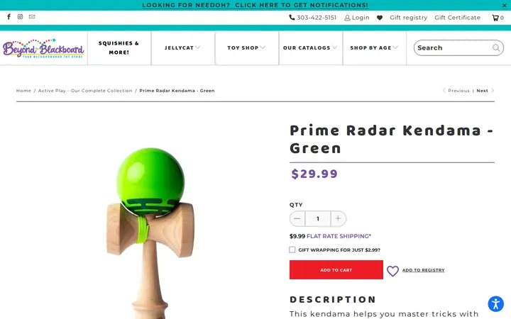 /collections/active-play-our-complete-collection/products/prime-radar-kendama-green — Beyond the Blackboard