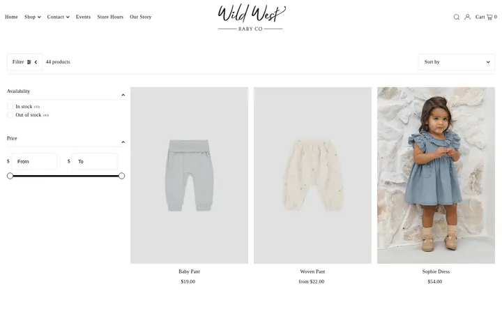 /collections/quincy-mae — Wild West Baby Co