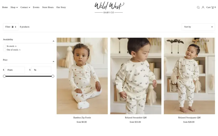 /collections/holidays — Wild West Baby Co