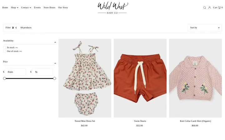 /collections/spring-summer — Wild West Baby Co