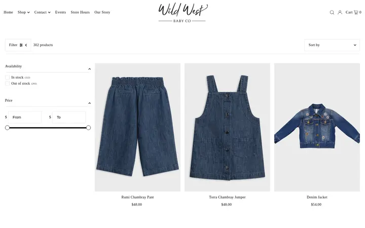 /collections/clothing — Wild West Baby Co