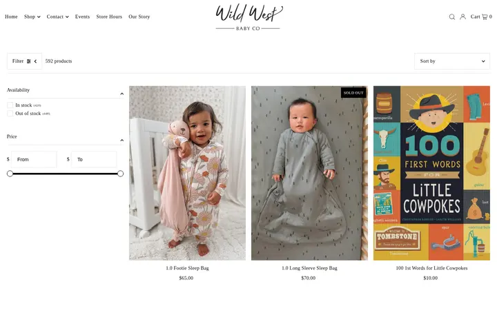 /collections/all — Wild West Baby Co