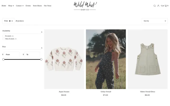 /collections/rylee-cru — Wild West Baby Co
