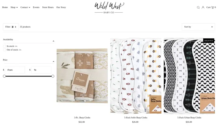 /collections/baby-accessories — Wild West Baby Co