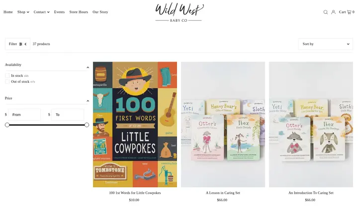 /collections/books — Wild West Baby Co