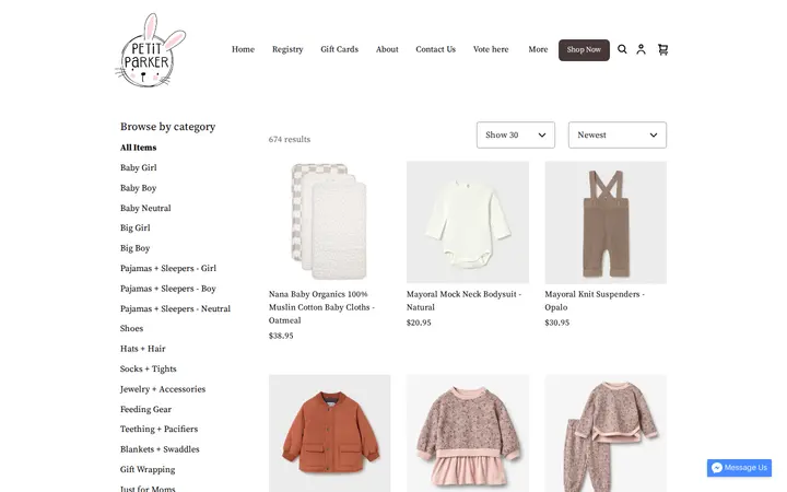 /s/shop — Petit Parker + Co