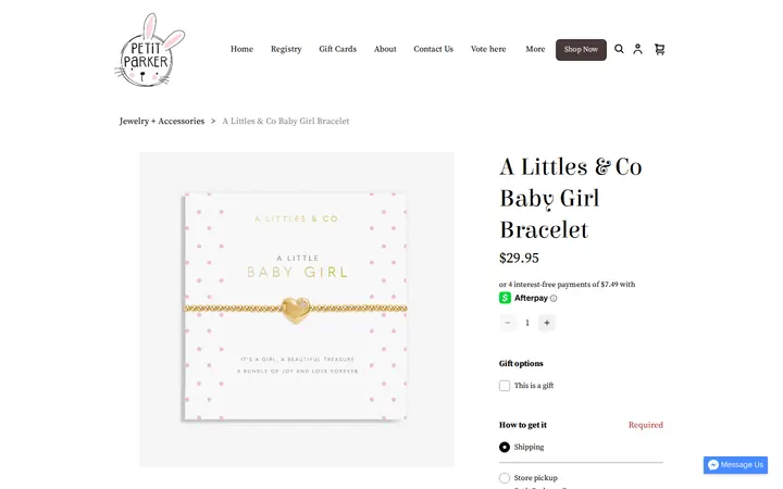 /product/a-littles-co-baby-girl-bracelet/35QCB7EH5SUBTN3UUI3AKPHG — Petit Parker + Co