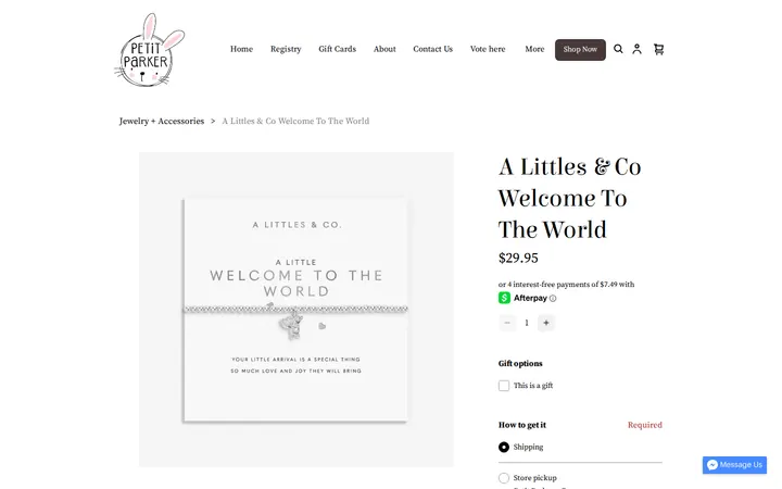 /product/a-littles-co-welcome-to-the-world/6LV627VV6QPTZMYWQ6OXIXSB — Petit Parker + Co