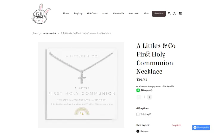 /product/a-littles-co-first-holy-communion-necklace/MCWN6JVEGUXR77JU4ZFX6DQO — Petit Parker + Co