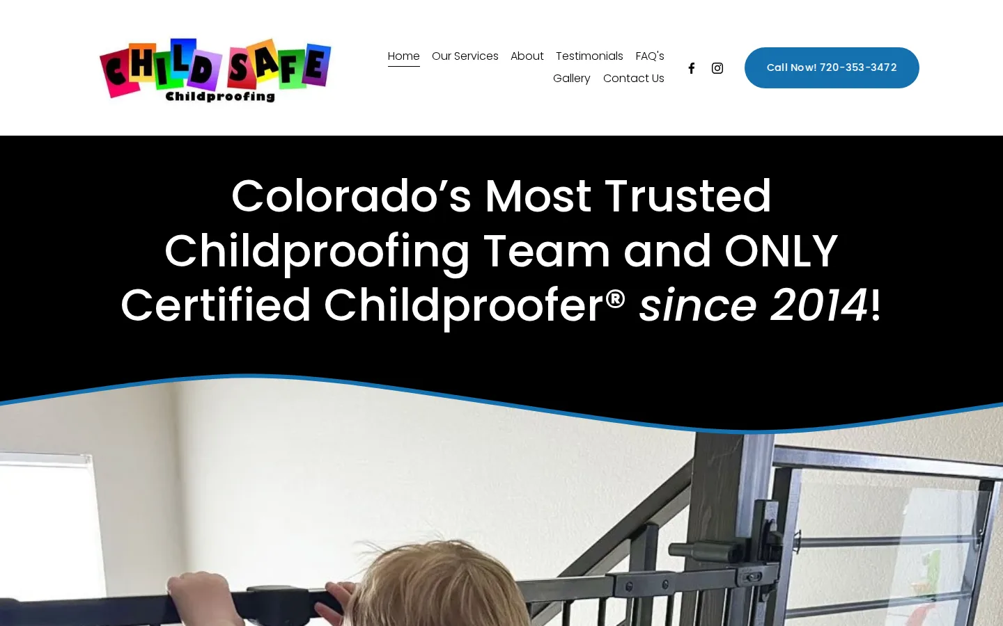 Captured website of Child Safe Childproofing
