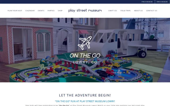 Website of Play Street Museum - Lowry