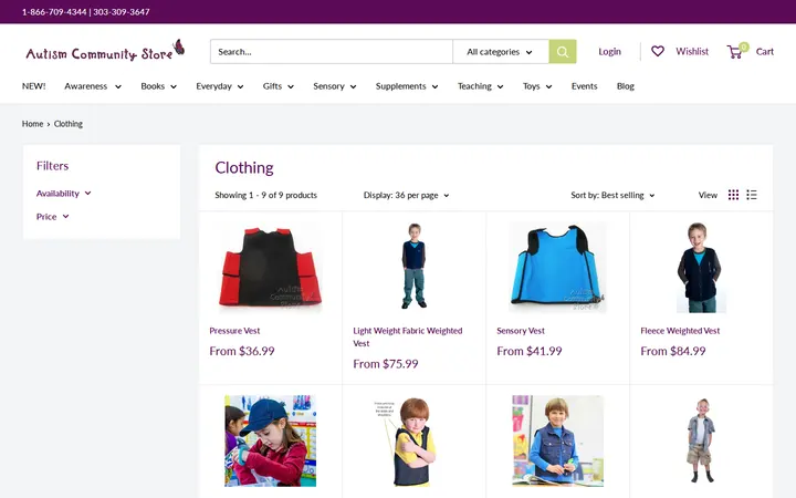 /collections/clothing — Autism Community Store