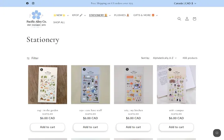 /collections/stationery — Pacific Alley Co.