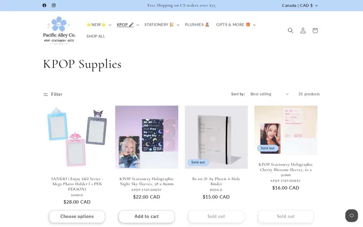 /collections/kpop-supplies — Pacific Alley Co.