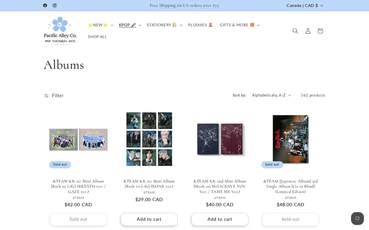 /collections/albums — Pacific Alley Co.