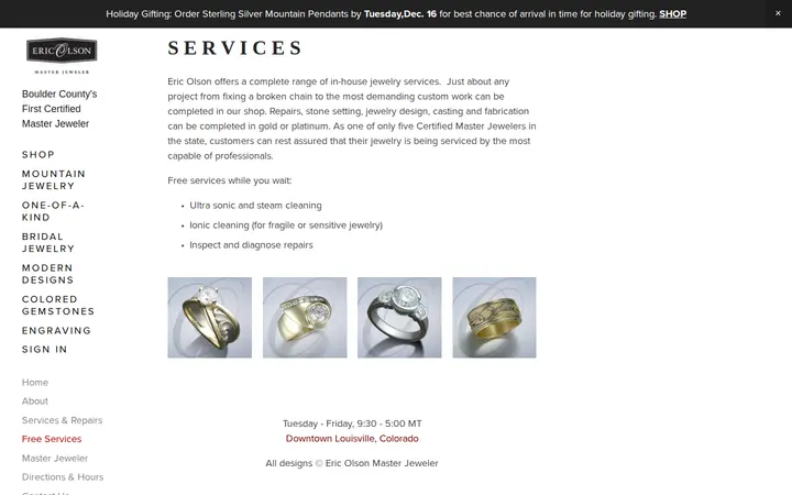 /free-services — Eric Olson Master Jeweler