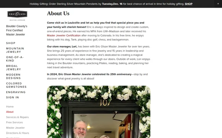 /about — Eric Olson Master Jeweler