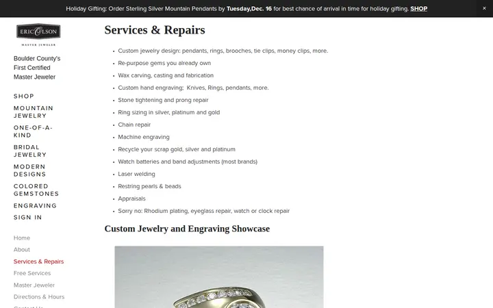 /services-and-repairs — Eric Olson Master Jeweler