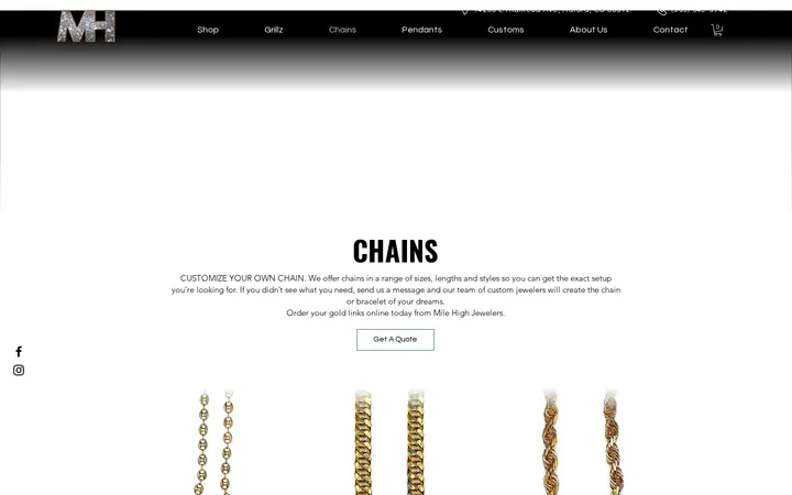 /gold-chains — Mile High Jewelers