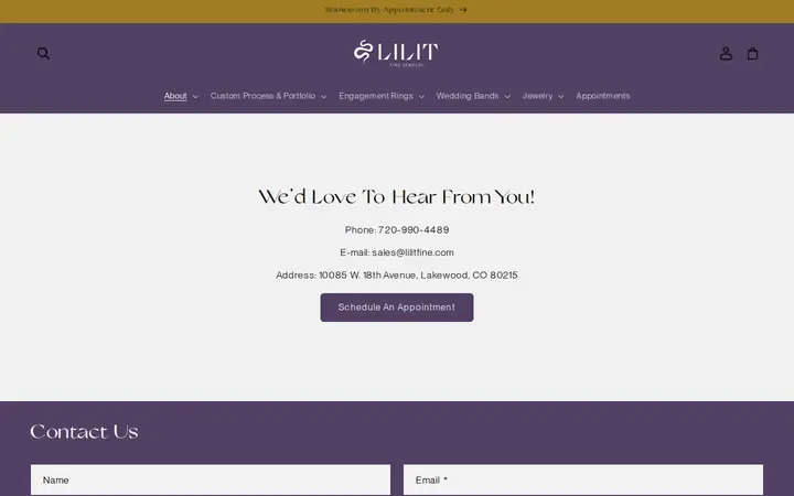 /pages/contact — Lilit Fine Jewelry