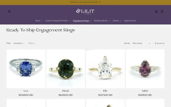 /collections/ready-to-ship-engagement-rings — Lilit Fine Jewelry