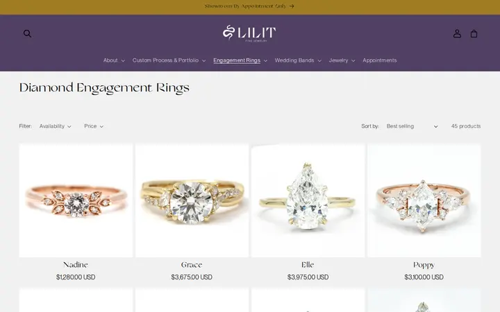 /collections/diamond-engagement-rings — Lilit Fine Jewelry