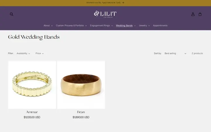 /collections/gold-wedding-bands — Lilit Fine Jewelry