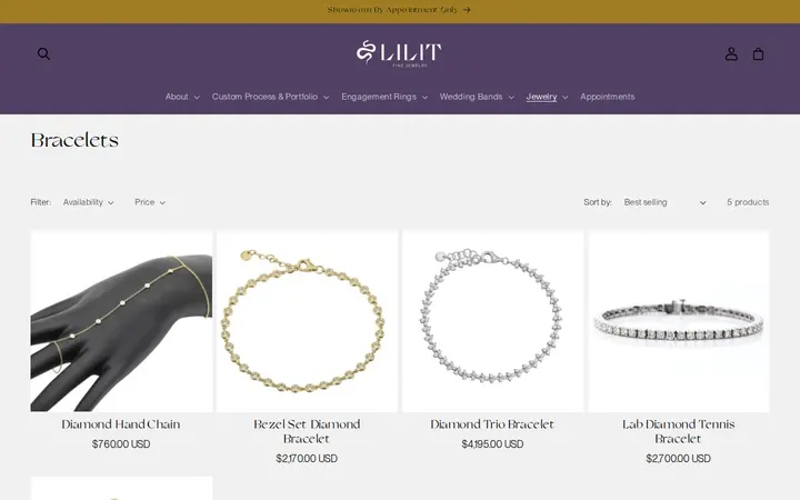 /collections/bracelets — Lilit Fine Jewelry