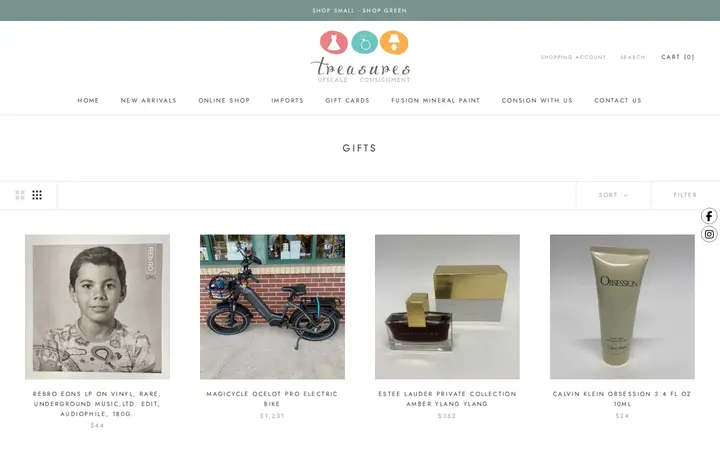/collections/gifts-1 — Treasures Upscale Consignment