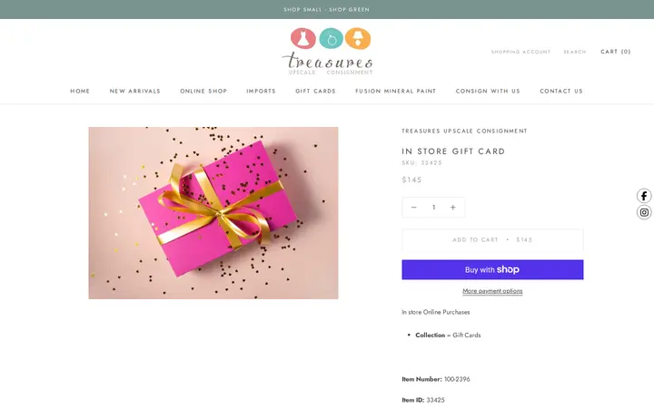 /collections/gift-cards/products/in-store-gift-card-2 — Treasures Upscale Consignment