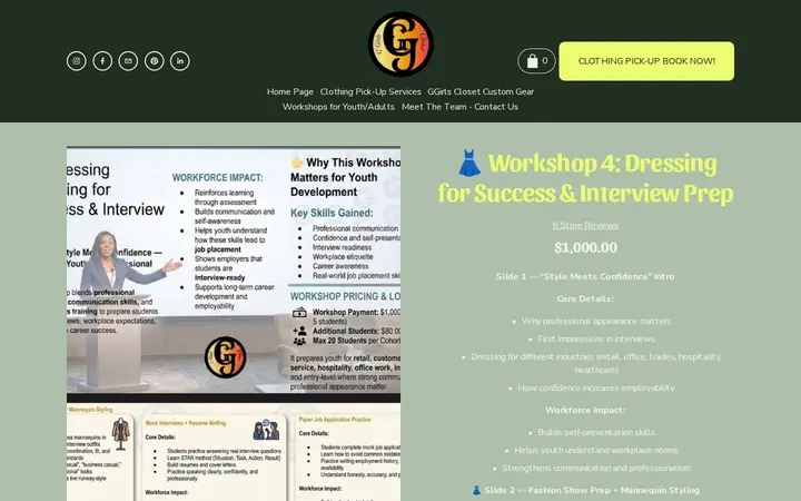 /shop/p/workshop-1-recycling-upcycling-rs67p-blnm3 — GGirls Closet LLC