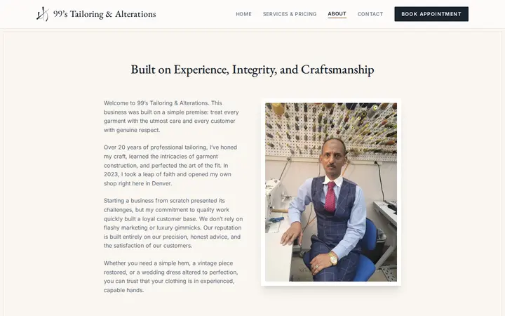 /about — 99's Tailoring & Alterations