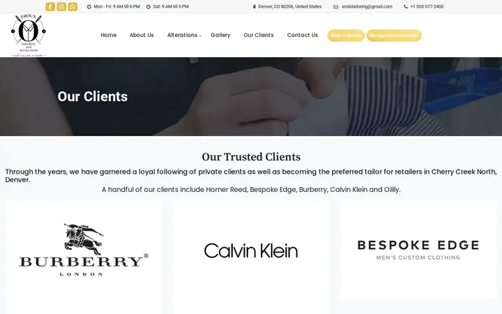 /clients.html — EROL'S TAILORING AND ALTERATIONS