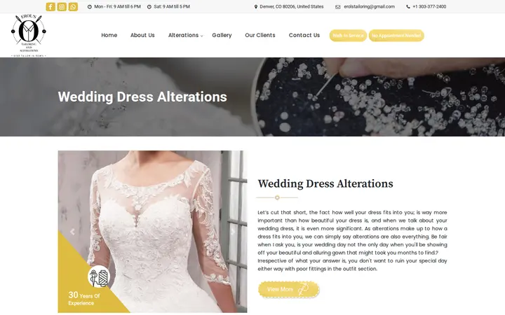 /weddingdressalterations.html — EROL'S TAILORING AND ALTERATIONS