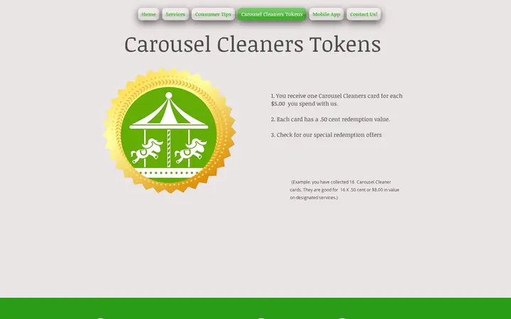 /carousel-cleaners-tokens — Carousel Cleaners