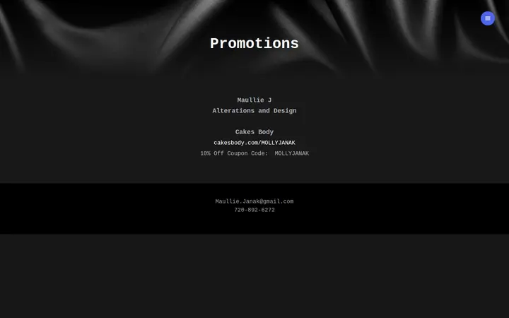 /promotions.html — Maullie J Alterations and Design