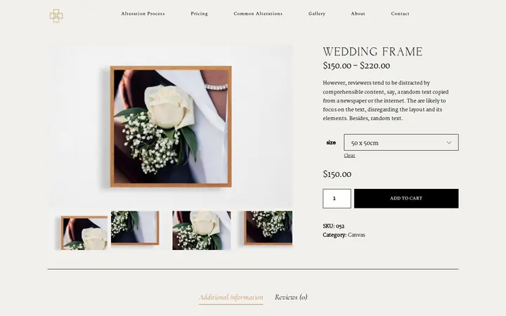 /product/wedding-frame — Anne Thomas Couture