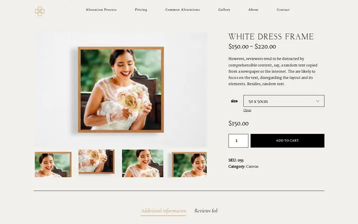 /product/white-dress-frame — Anne Thomas Couture