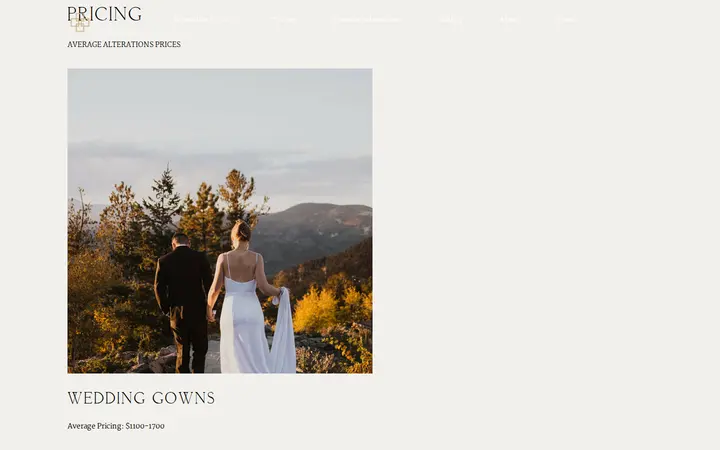 /pricing — Anne Thomas Couture
