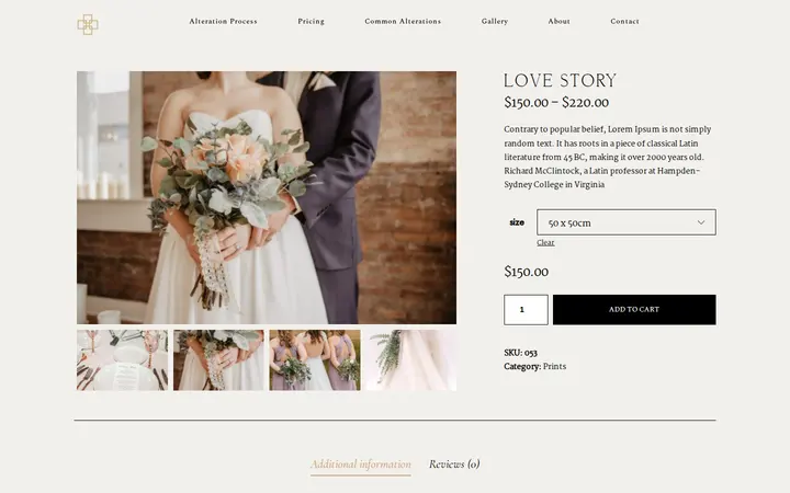 /product/love-story — Anne Thomas Couture