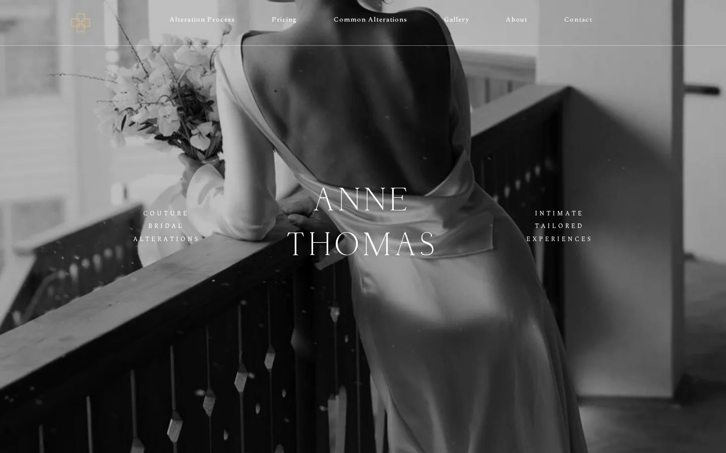 Captured website of Anne Thomas Couture