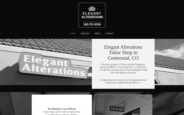 Website of Elegant Alterations