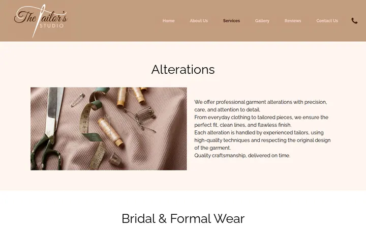 /Services — The Tailor’s Studio